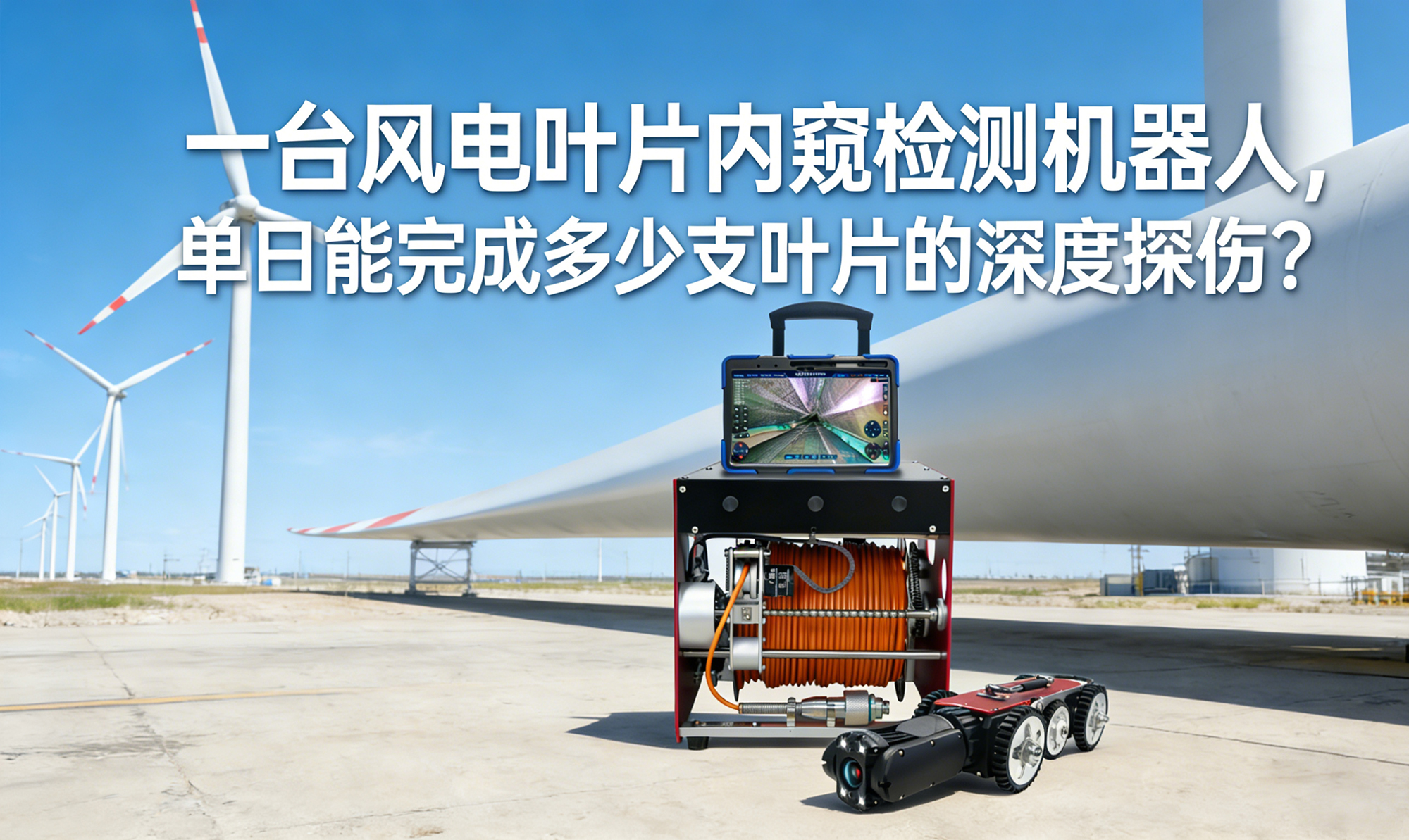 一台风电叶片内窥检测机器人，单日能完成多少支叶片的深度探伤？